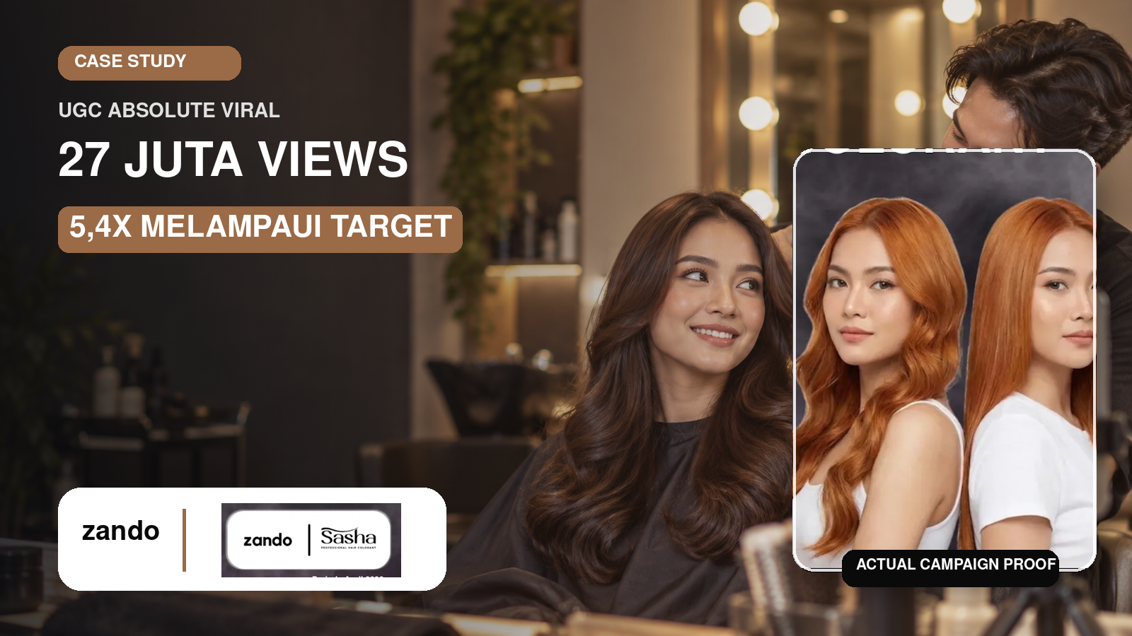 SASHA HAIR COLORANT campaign
